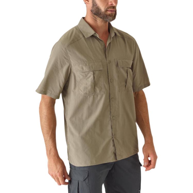 DECATHLON Мужская рубашка цвета хаки
DECATHLON Мужская рубашка цвета хаки