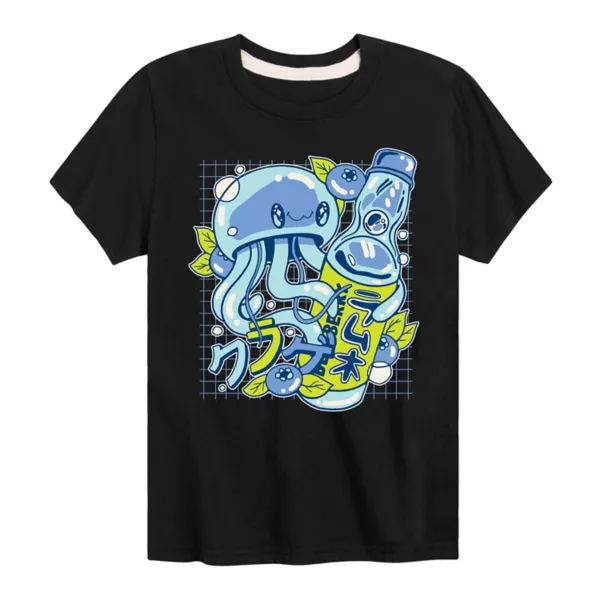 Футболка с изображением медузы Ramune для мальчиков 8–20 лет Licensed Character, черный
Футболка с изображением медузы Ramune для мальчиков 8–20 лет Licensed Character, черный
