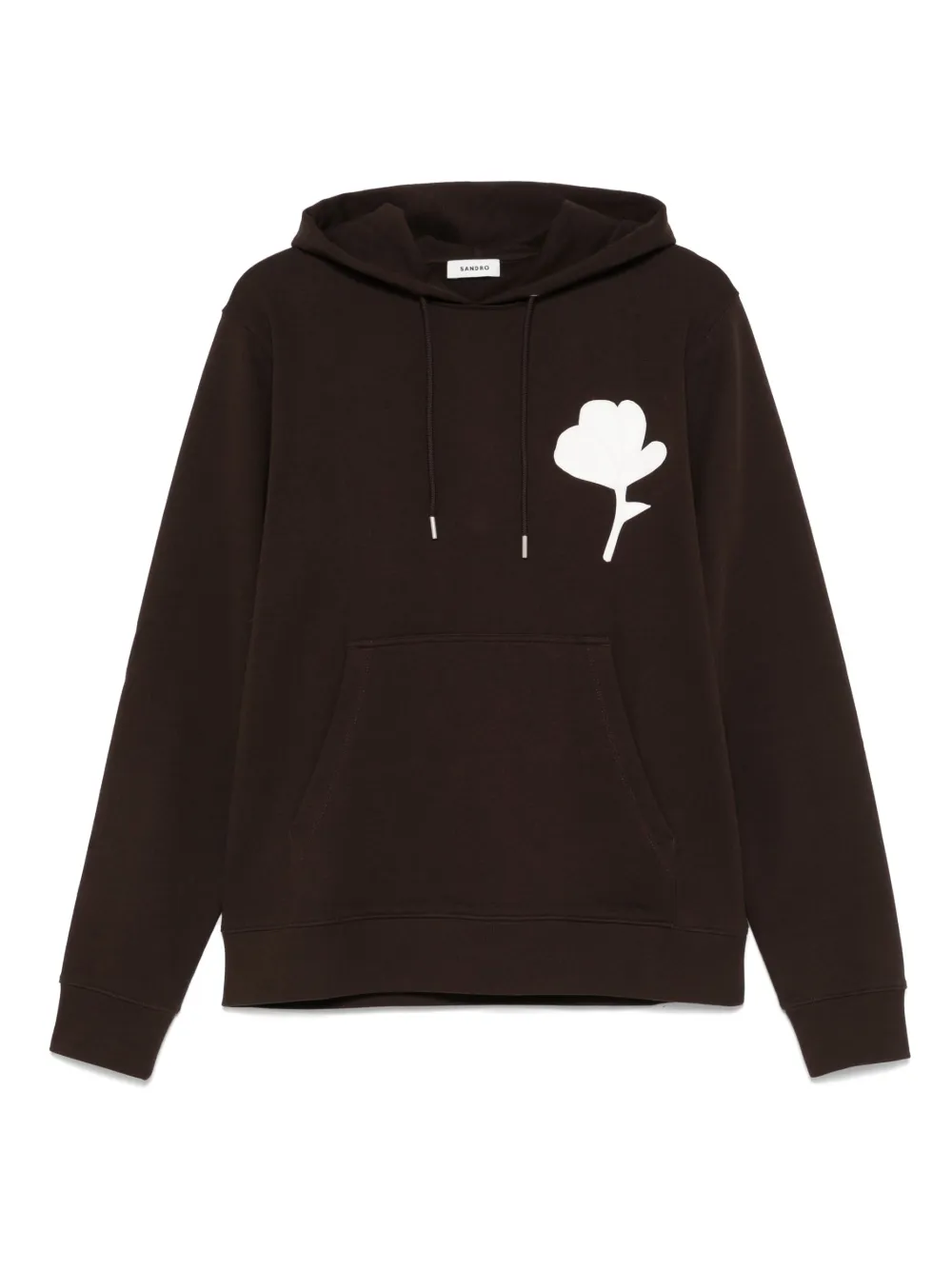 Худи с отделкой в рубчик SANDRO, коричневый
Худи с отделкой в рубчик SANDRO, коричневый