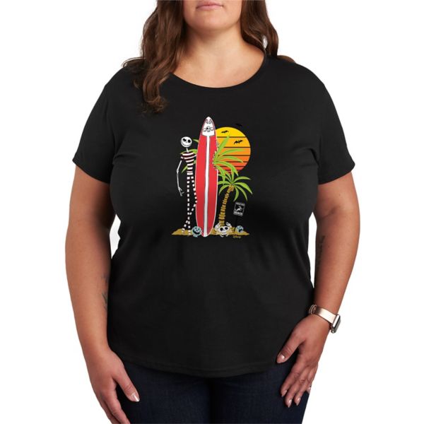 Кошмар перед Рождеством Джек Скеллингтон плюс размер футболка с изображением доски для серфинга Disney, черный
Кошмар перед Рождеством Джек Скеллингтон плюс размер футболка с изображением доски для серфинга Disney, черный