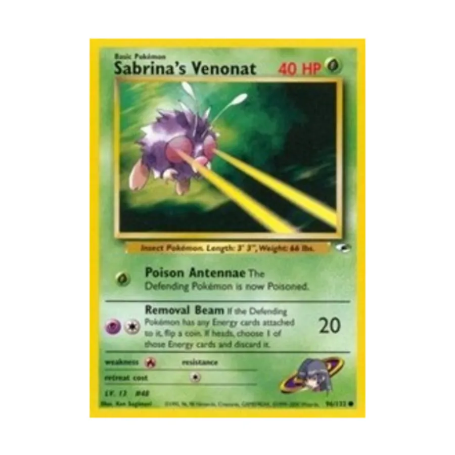 CCG Венонат Сабрины (C) #96, Pokemon - Gym Heroes - Singles
CCG Венонат Сабрины (C) #96, Pokemon - Gym Heroes - Singles