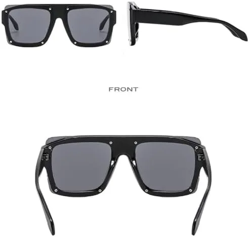 Модные повседневные квадратные солнцезащитные очки для женщин и мужчин в стиле ретро с заклепками, линзы с защитой от УФ-излучения UV400 MTZJH, Leopard Tea
Модные повседневные квадратные солнцезащитные очки для женщин и мужчин в стиле ретро с заклепками, линзы с защитой от УФ-излучения UV400 MTZJH, Leopard Tea