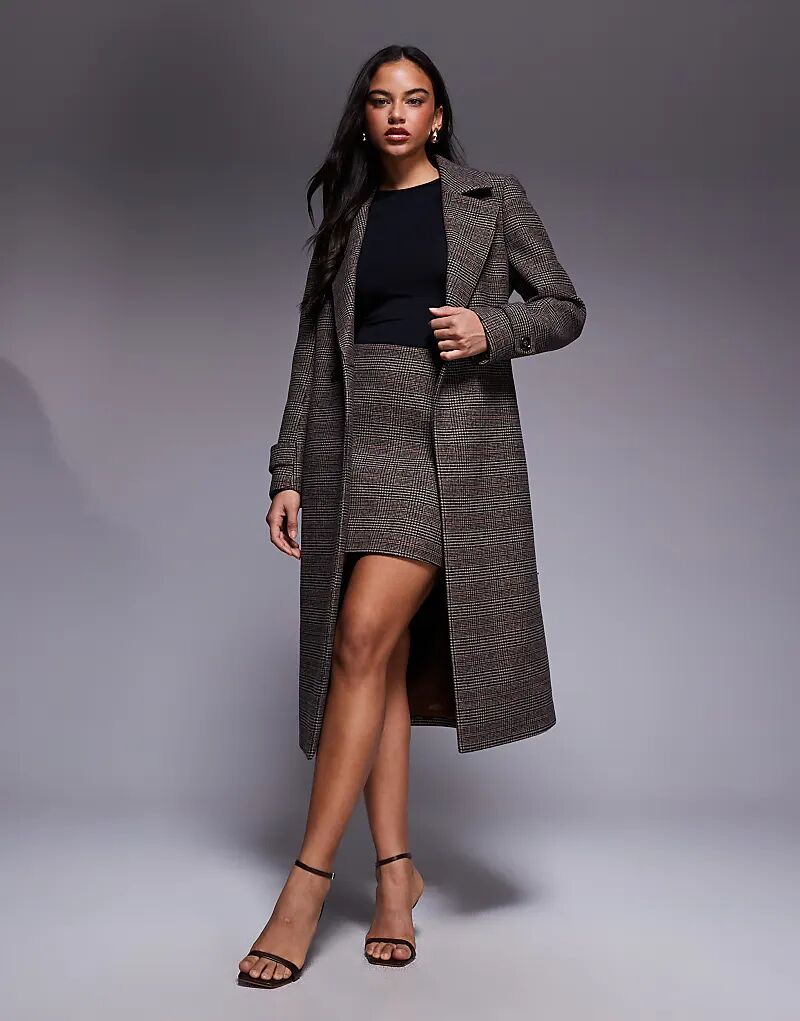 Пальто-комбинезон Forever New с поясом в ягодную клетку
Пальто-комбинезон Forever New с поясом в ягодную клетку