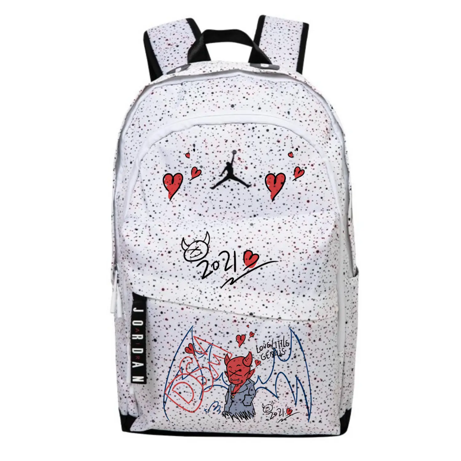 Jordan Полиэстеровый рюкзак унисекс белый, Demon
Jordan Полиэстеровый рюкзак унисекс белый, Demon