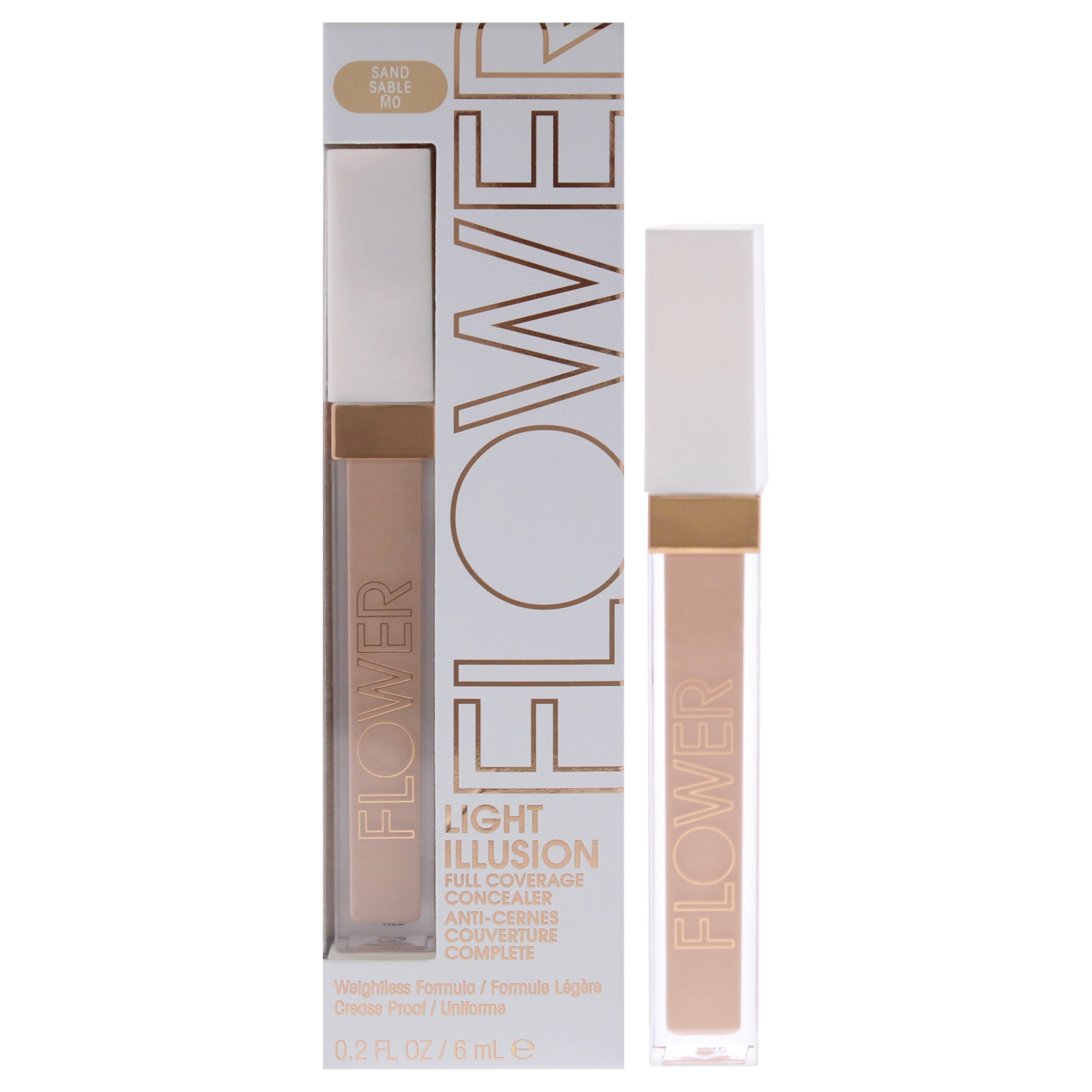 Консилер Light Illusion Full Coverage Concealer - M0 Sand от Flower Beauty для женщин - 0,2 унции, прозрачный
Консилер Light Illusion Full Coverage Concealer - M0 Sand от Flower Beauty для женщин - 0,2 унции, прозрачный