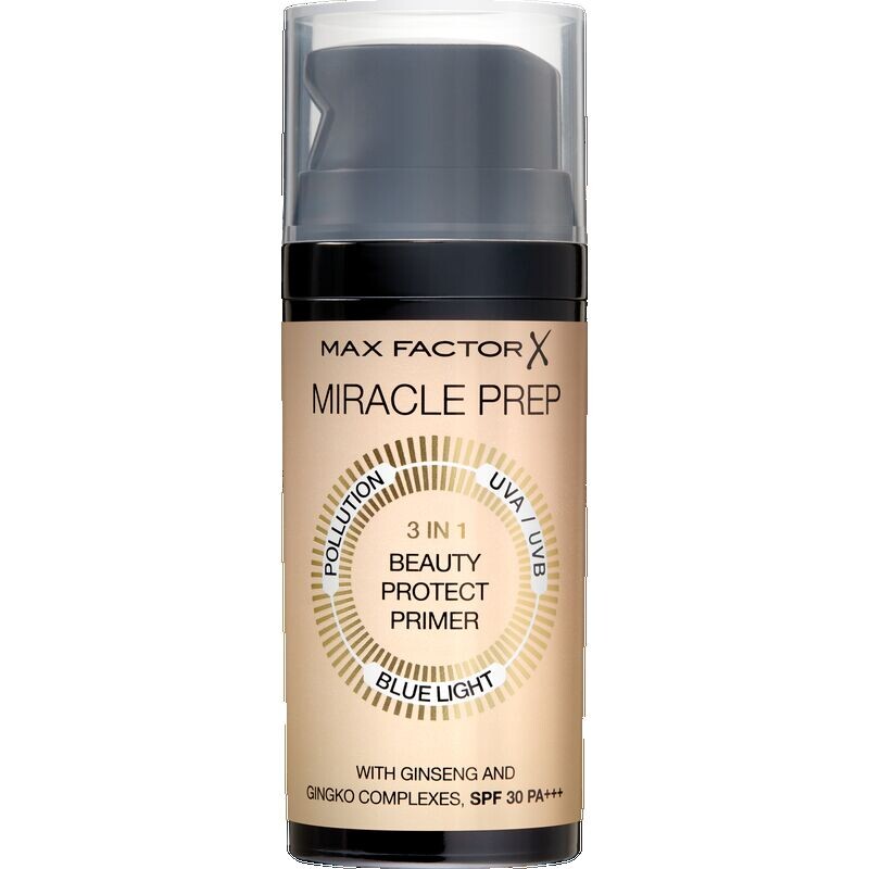 Miracle Prep 3in1 Beauty Protect Праймер Max Factor, 30 ml
Miracle Prep 3in1 Beauty Protect Праймер Max Factor, 30 ml