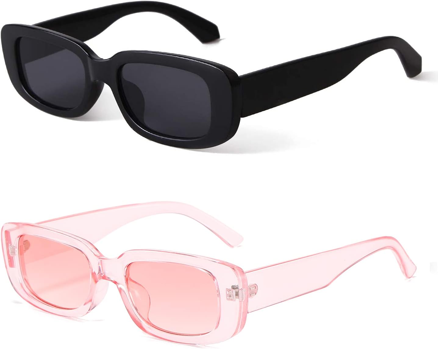 Солнцезащитные очки BUTABY прямоугольной формы для женщин, ретро-очки для вождения, винтажный стиль 90-х, узкая квадратная оправа, защита UV400, Black Frame Grey Lens+pink Frame Pink Lens
Солнцезащитные очки BUTABY прямоугольной формы для женщин, ретро-очки для вождения, винтажный стиль 90-х, узкая квадратная оправа, защита UV400, Black Frame Grey Lens+pink Frame Pink Lens