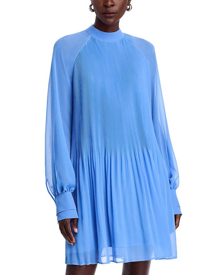 Dolumi Плиссированное платье-трапеция BOSS, синий
Dolumi Плиссированное платье-трапеция BOSS, синий