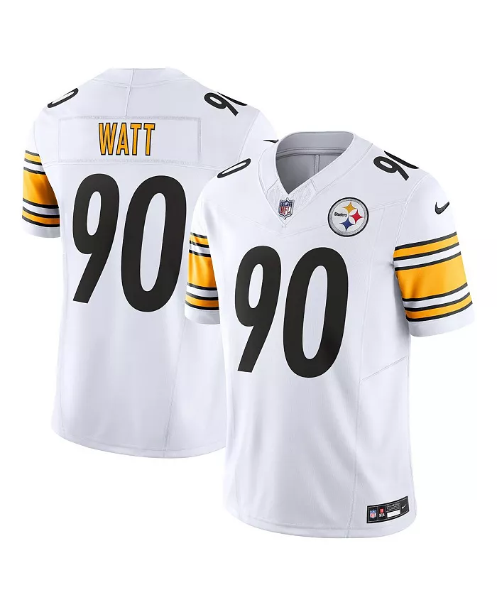 Мужская лимитированная джерси Pittsburgh Steelers Vapor F.U.S.E. белого цвета T.J. Watt Nike
Мужская лимитированная джерси Pittsburgh Steelers Vapor F.U.S.E. белого цвета T.J. Watt Nike