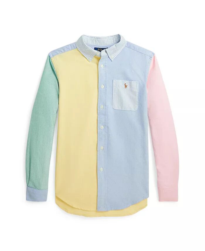 Рубашка Оксфорд из хлопка для больших мальчиков Polo Ralph Lauren, мультиколор
Рубашка Оксфорд из хлопка для больших мальчиков Polo Ralph Lauren, мультиколор