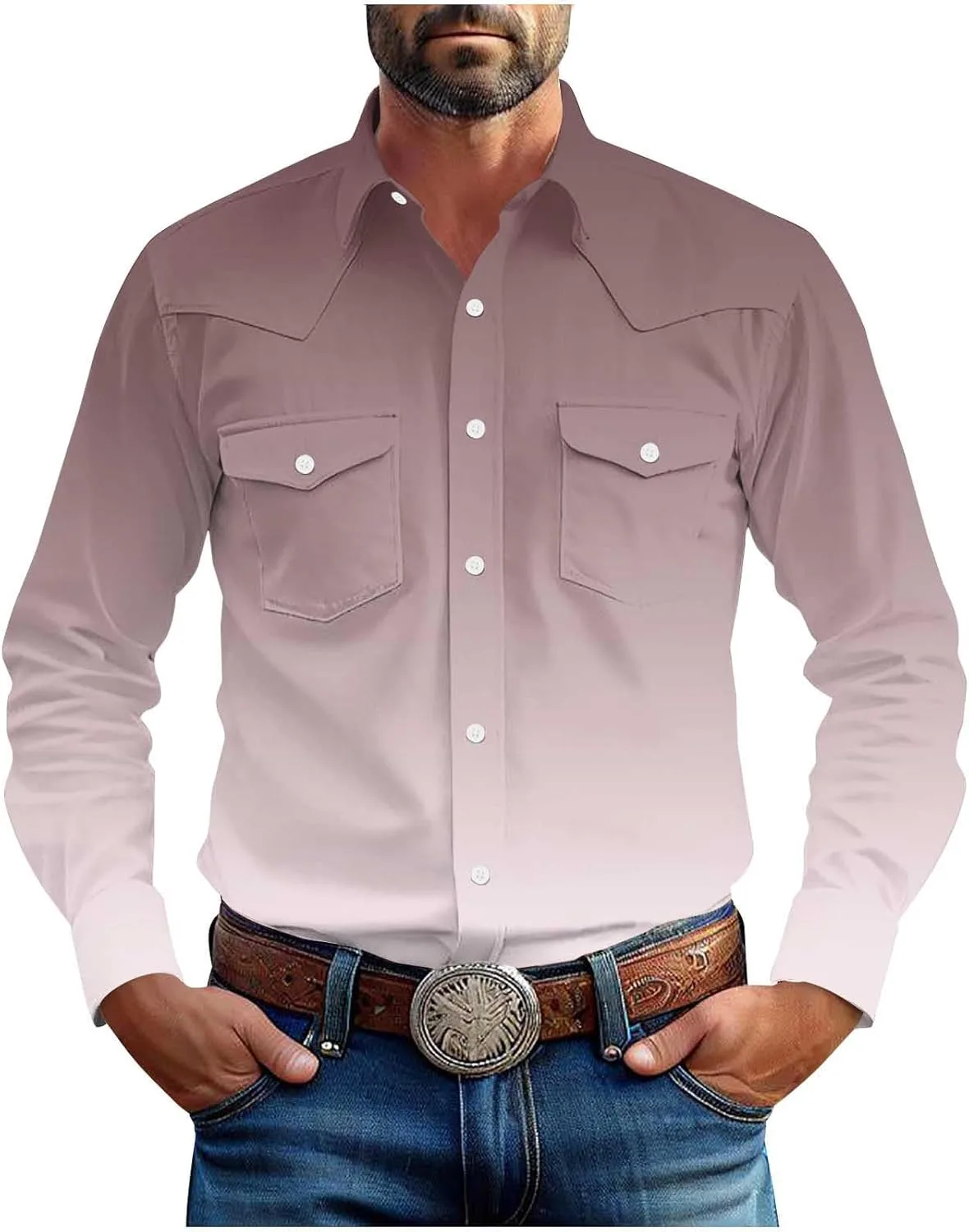 Мужская рубашка в стиле вестерн с длинными рукавами и карманами Xiaojmake
Мужская рубашка в стиле вестерн с длинными рукавами и карманами Xiaojmake