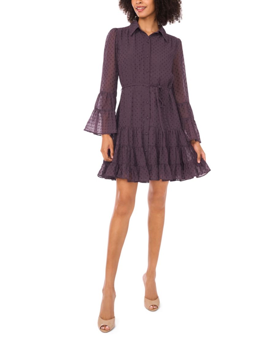 Женское многоярусное платье-рубашка с длинными рукавами CeCe, Gunmetal
Женское многоярусное платье-рубашка с длинными рукавами CeCe, Gunmetal