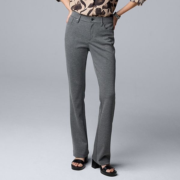 Женские брюки boot pants mid rise 5 pocket ponte Simply Vera Vera Wang, Grey Melange
Женские брюки boot pants mid rise 5 pocket ponte Simply Vera Vera Wang, Grey Melange