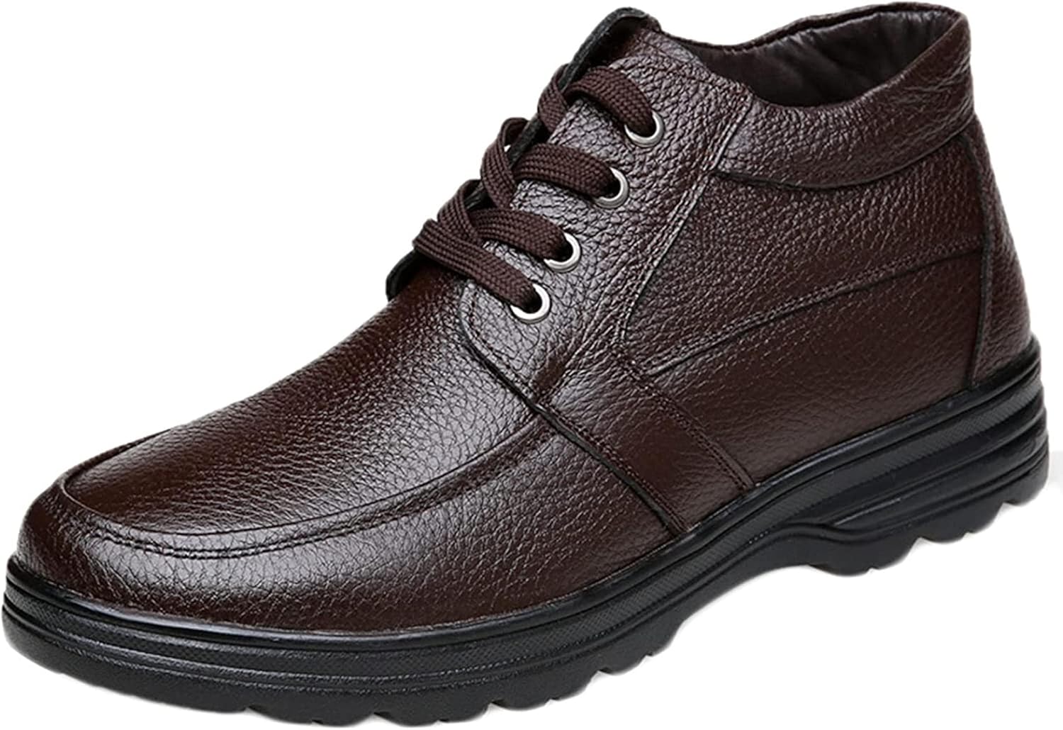 Мужские ботинки Yiozoi на щиколотку, ветроустойчивые, высокие, зимние кожаные ботинки, прогулочные теплые плюшевые мужские повседневные снежные ботинки, коричневый
Мужские ботинки Yiozoi на щиколотку, ветроустойчивые, высокие, зимние кожаные ботинки, прогулочные теплые плюшевые мужские повседневные снежные ботинки, коричневый