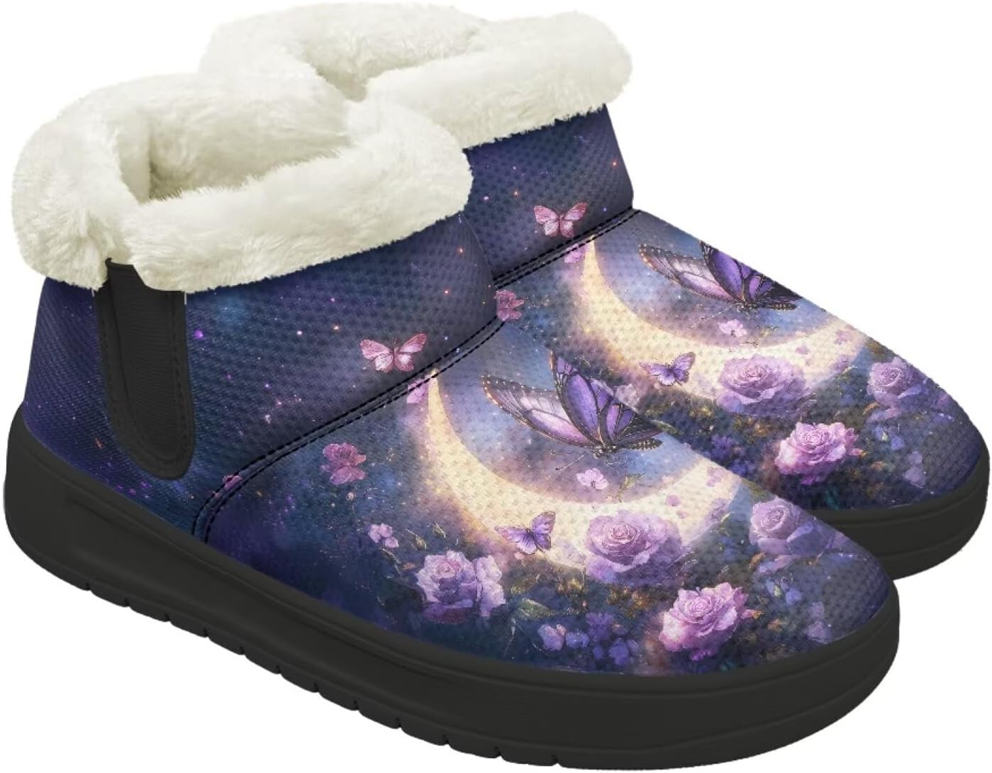 Зимние Ботинки Forchrinse для Женщин и Мужчин, Модные Меховые Ботильоны с Меховой Подкладкой, Butterfly Flower Moon Printed
Зимние Ботинки Forchrinse для Женщин и Мужчин, Модные Меховые Ботильоны с Меховой Подкладкой, Butterfly Flower Moon Printed
