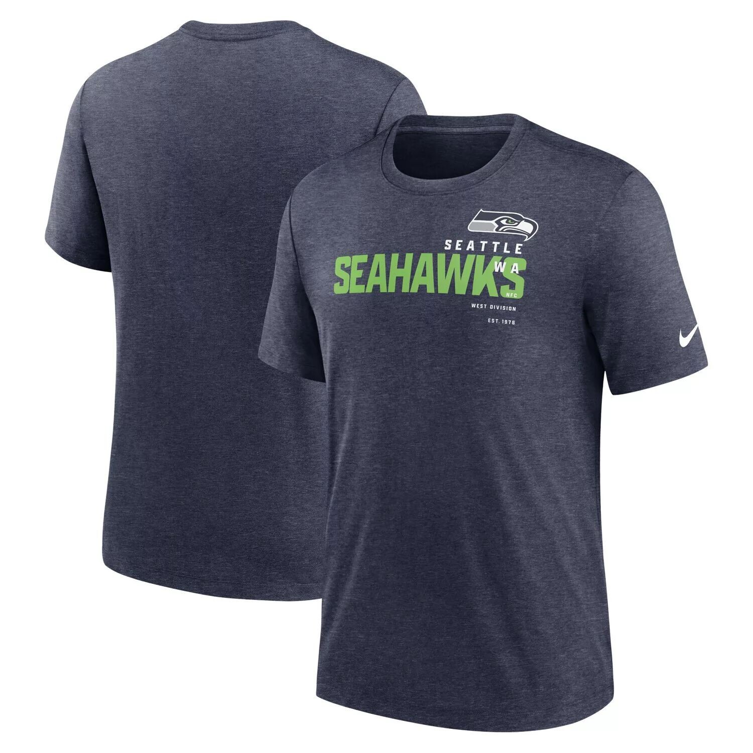 Мужская футболка Heather Navy Seattle Seahawks Team Tri-Blend Nike
Мужская футболка Heather Navy Seattle Seahawks Team Tri-Blend Nike