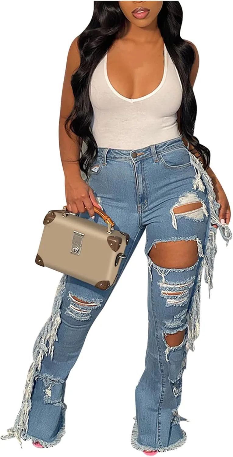 Женские джинсы Skinny с бахромой High Waisted Ripped Destroyed HGps8w
Женские джинсы Skinny с бахромой High Waisted Ripped Destroyed HGps8w