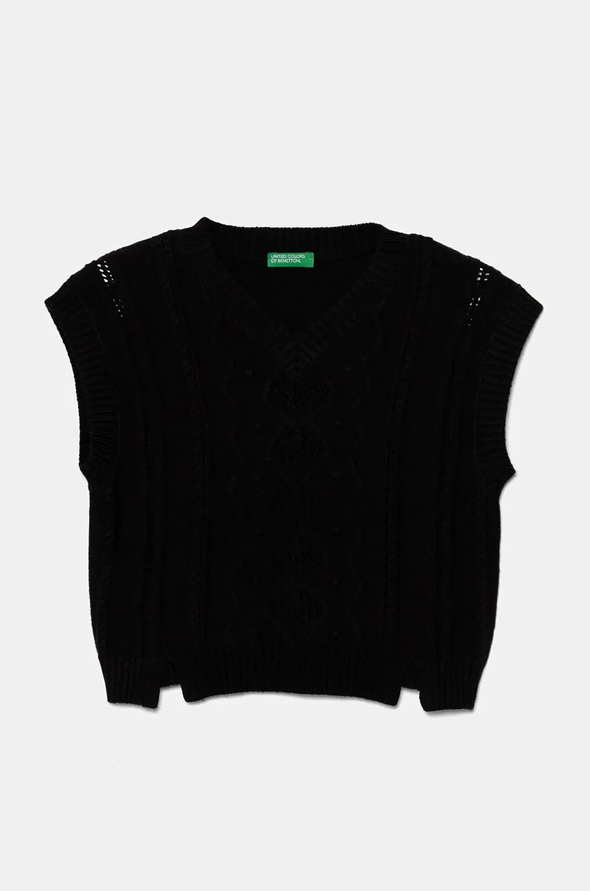 Детский жилет из смесовой шерсти United Colors of Benetton, черный
Детский жилет из смесовой шерсти United Colors of Benetton, черный