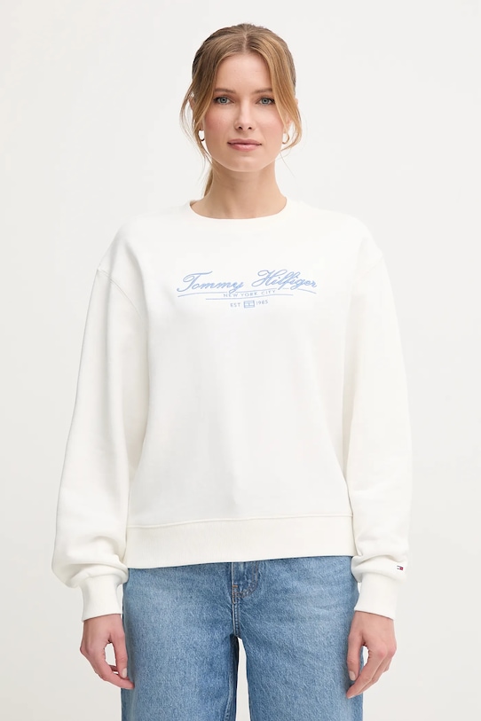 Хлопковая толстовка Tommy Hilfiger, белый
Хлопковая толстовка Tommy Hilfiger, белый