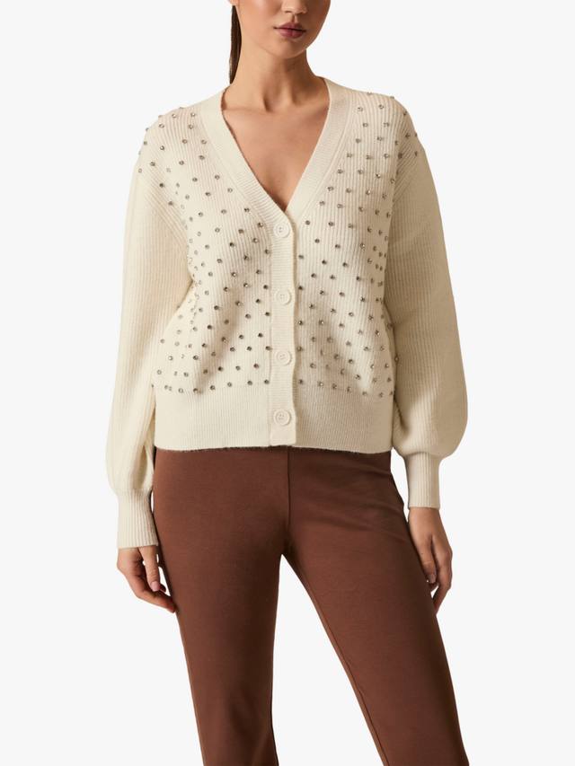 Кардиган с V-образным вырезом и шипами James Lakeland, Cream
Кардиган с V-образным вырезом и шипами James Lakeland, Cream