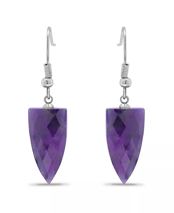 Посеребренные серьги-подвески из натуральных камней Macy'S, amethyst
Посеребренные серьги-подвески из натуральных камней Macy'S, amethyst