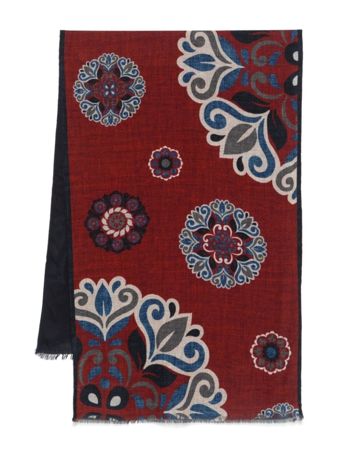 Шарф с цветочным принтом Dell'oglio, синий
Шарф с цветочным принтом Dell'oglio, синий