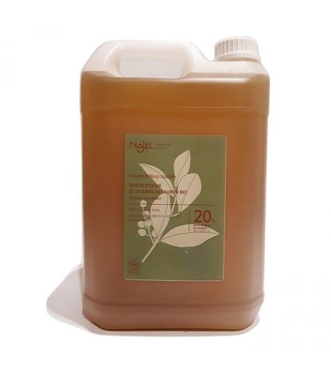 Мыло жидкое Алеппо, чувствительная кожа, 20% лавровое масло, 5л, сертифицировано, COSMEBIO, Нажель, Najel - oryginalne mydła Aleppo
Мыло жидкое Алеппо, чувствительная кожа, 20% лавровое масло, 5л, сертифицировано, COSMEBIO, Нажель, Najel - oryginalne mydła Aleppo