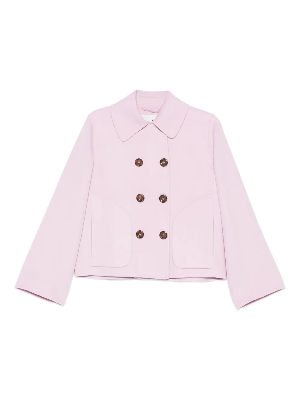 Двубортный кашемировый жакет Manzoni 24, розовый
Двубортный кашемировый жакет Manzoni 24, розовый