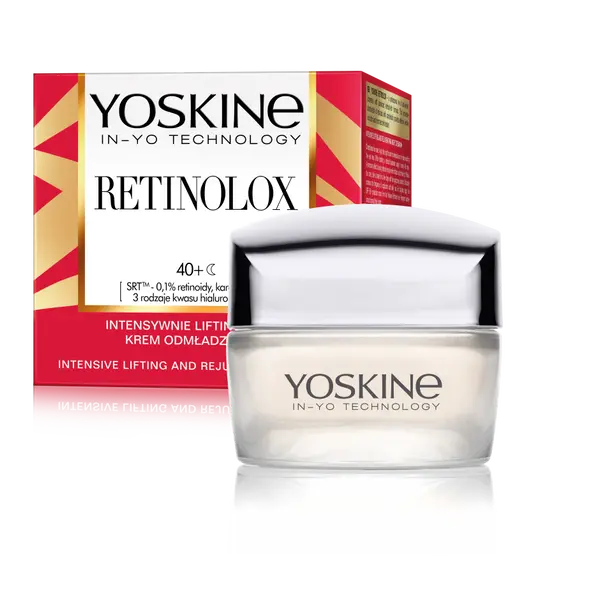 Интенсивный лифтинговый омолаживающий крем для лица 40+ на ночь, 50 мл Yoskine Retinolox
Интенсивный лифтинговый омолаживающий крем для лица 40+ на ночь, 50 мл Yoskine Retinolox