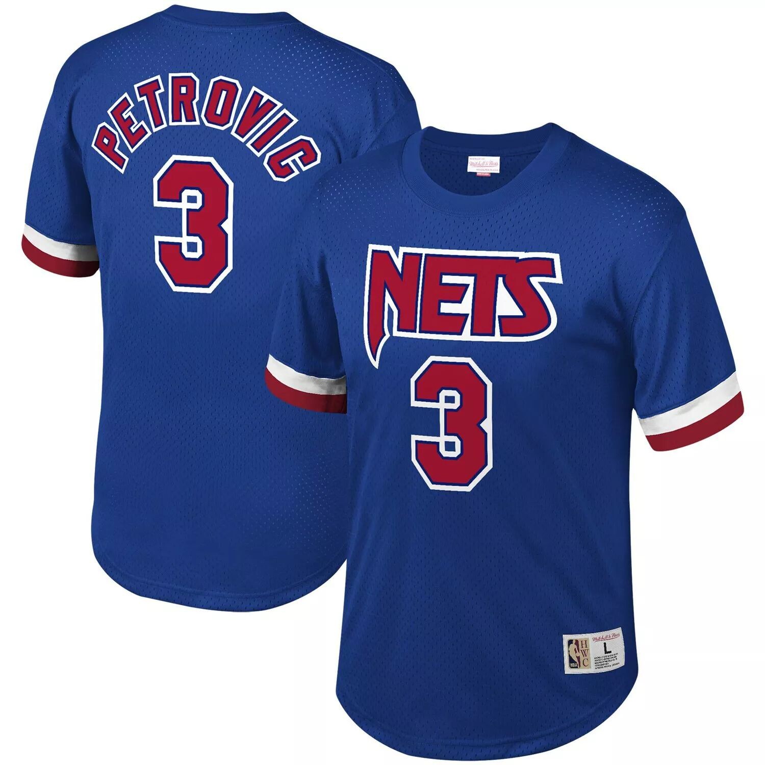 Мужская сетчатая футболка Mitchell & Ness Drazen Petrovic Royal New Jersey Nets
Мужская сетчатая футболка Mitchell & Ness Drazen Petrovic Royal New Jersey Nets