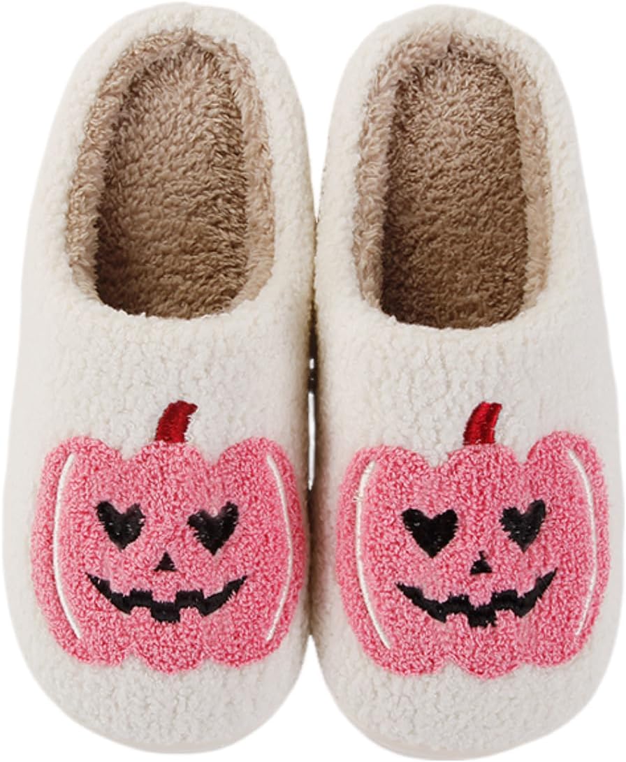 Тапочки с тыквами на Хэллоуин для женщин и мужчин, уютные плюшевые тапочки с эффектом памяти для дома для пары Poispois, розовый
Тапочки с тыквами на Хэллоуин для женщин и мужчин, уютные плюшевые тапочки с эффектом памяти для дома для пары Poispois, розовый