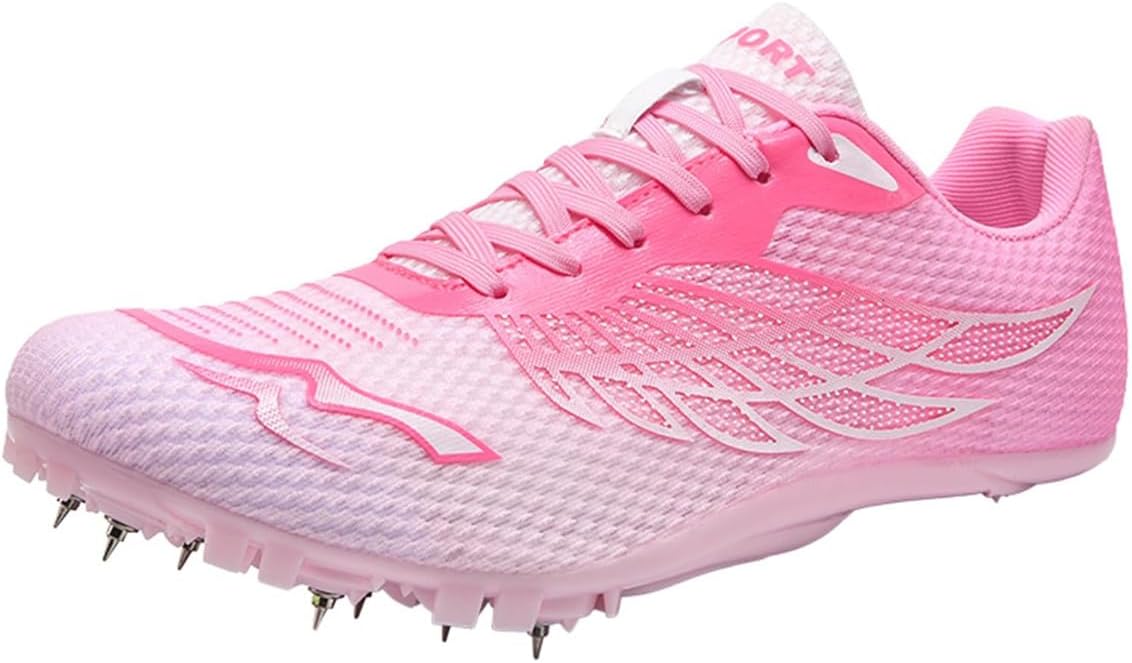 Унисекс Беговые Кроссовки для Спринта, Шипованные Обувь для Бега и Метания, Нескользящие Кроссовки для Легкой Атлетики для Мужчин, Женщин и Детей Donfaauk, розовый
Унисекс Беговые Кроссовки для Спринта, Шипованные Обувь для Бега и Метания, Нескользящие Кроссовки для Легкой Атлетики для Мужчин, Женщин и Детей Donfaauk, розовый