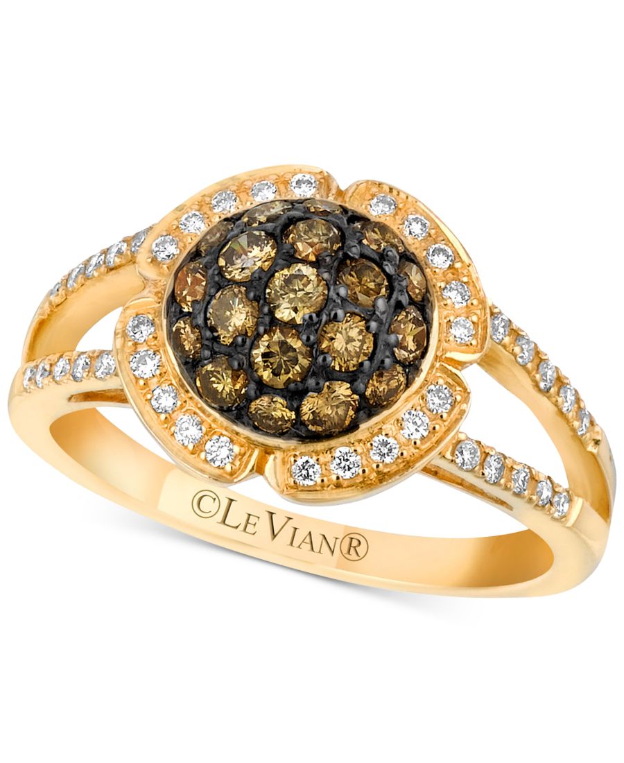 Кольцо Chocolatier Diamond Halo Cluster Ring (3/4 карата) из 14-каратного золота Le Vian, Yellow Gold
Кольцо Chocolatier Diamond Halo Cluster Ring (3/4 карата) из 14-каратного золота Le Vian, Yellow Gold