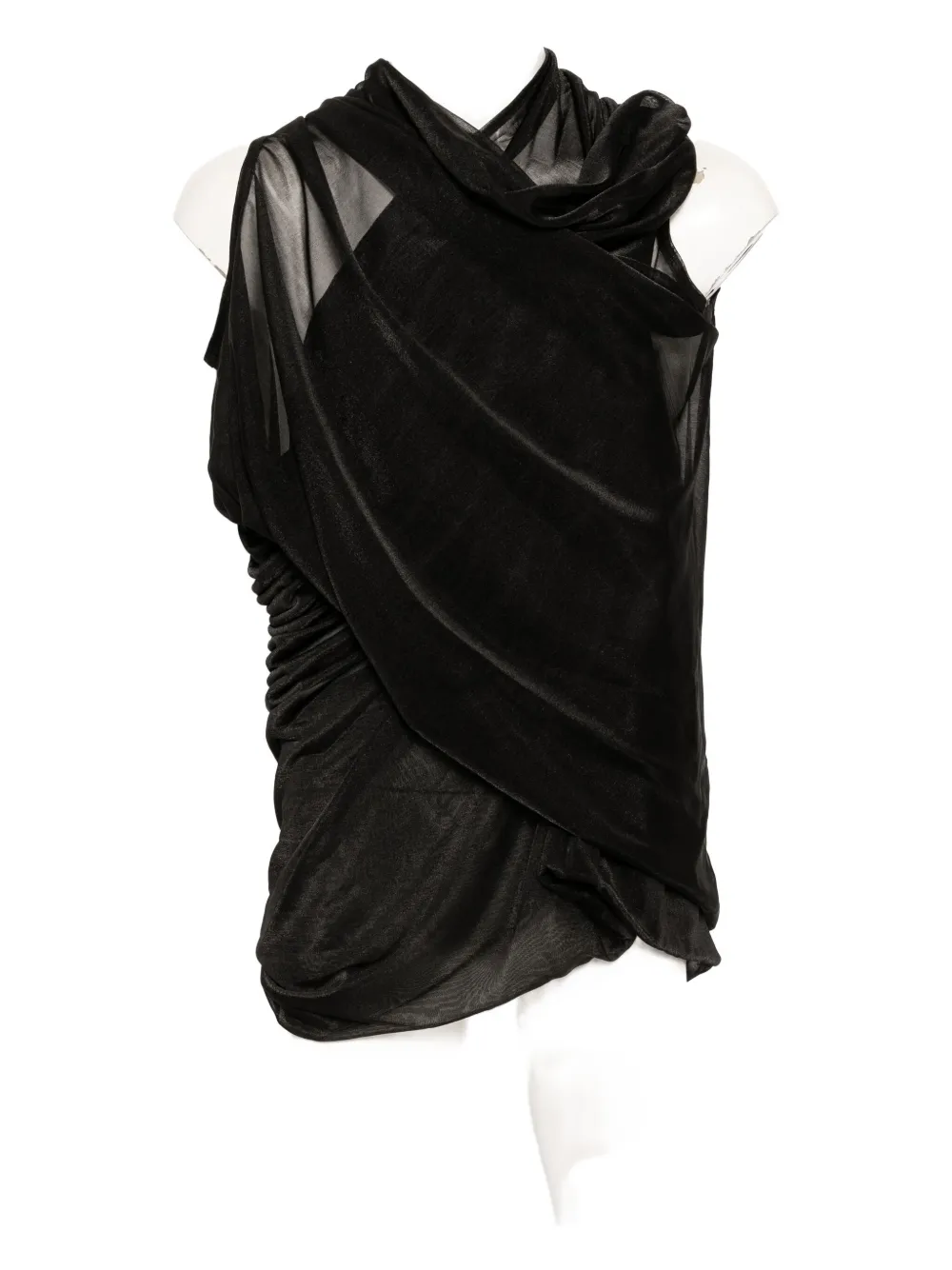 Топ асимметричного кроя JUNYA WATANABE, черный 
Топ асимметричного кроя JUNYA WATANABE, черный