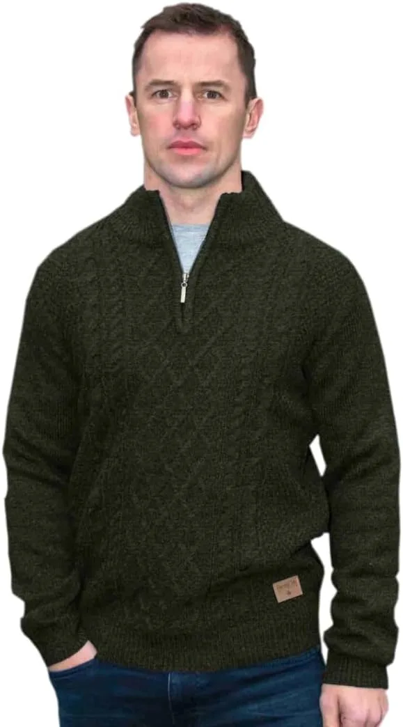 Традиционный ирландский свитер с молнией на четверть Emerald Isle
Традиционный ирландский свитер с молнией на четверть Emerald Isle