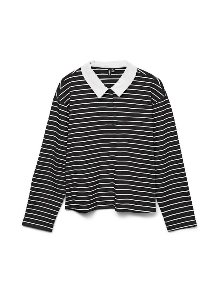 Лонгслив Vero Moda Langarmshirt, черный 
Лонгслив Vero Moda Langarmshirt, черный