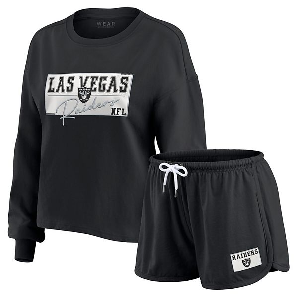 Женский черный сет Las Vegas Raiders: регбийка с длинным рукавом и шорты Wear By Erin Andrews
Женский черный сет Las Vegas Raiders: регбийка с длинным рукавом и шорты Wear By Erin Andrews