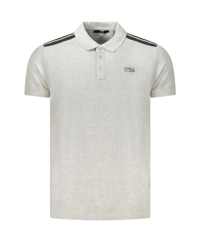 Полосатая рубашка-поло с современными деталями Cavalli Class, серый
Полосатая рубашка-поло с современными деталями Cavalli Class, серый