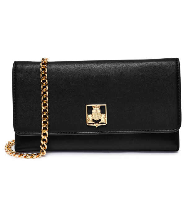 Сумка-клатч Elisabetta Franchi на золотой цепочке, черный
Сумка-клатч Elisabetta Franchi на золотой цепочке, черный