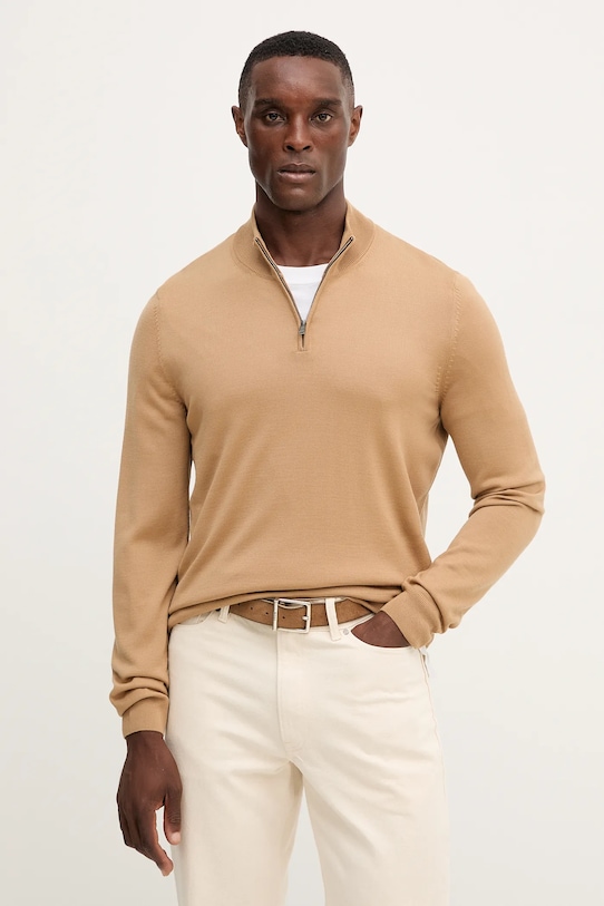 Шерстяной свитер Boss, бежевый
Шерстяной свитер Boss, бежевый