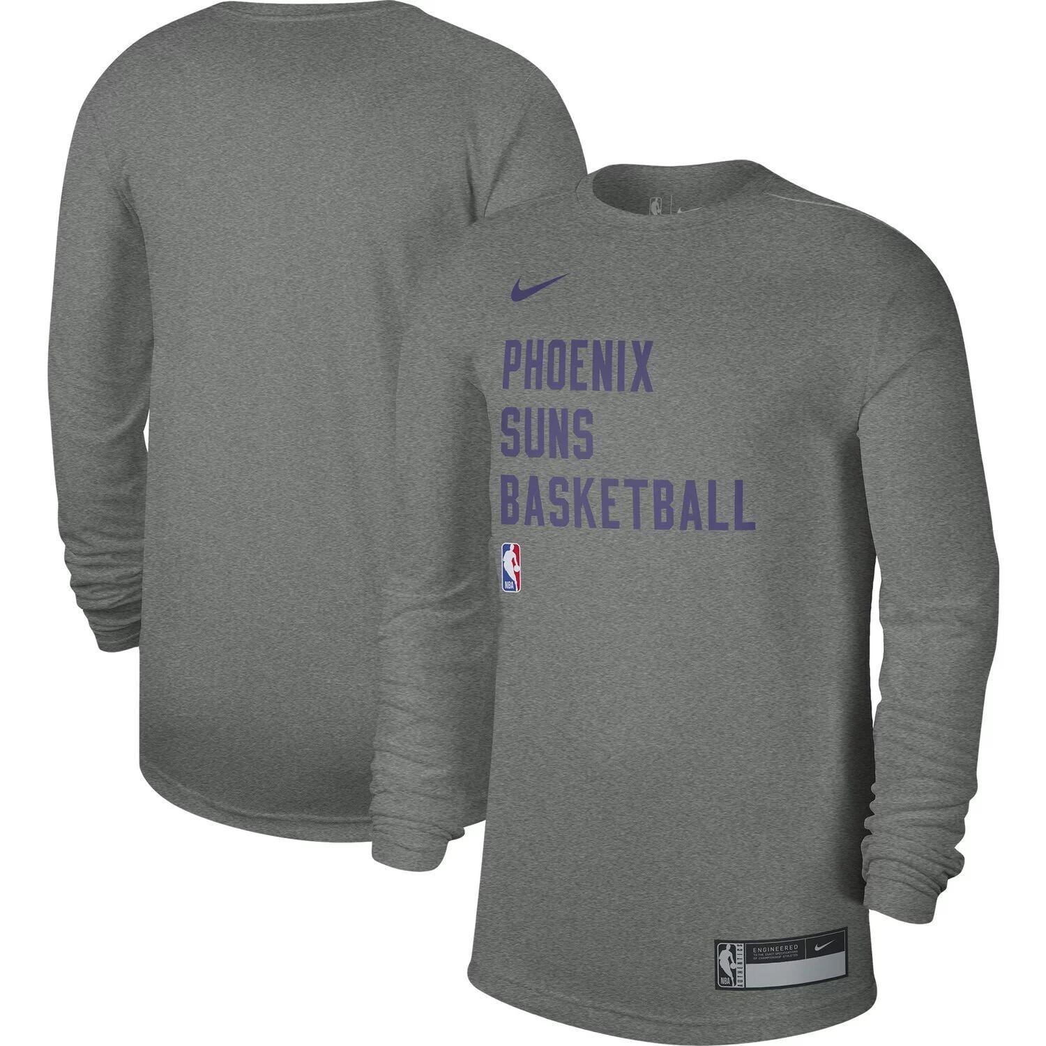 Футболка унисекс с длинным рукавом для тренировок на корте Legend Heather Grey Phoenix Suns 2023/24 Nike
Футболка унисекс с длинным рукавом для тренировок на корте Legend Heather Grey Phoenix Suns 2023/24 Nike