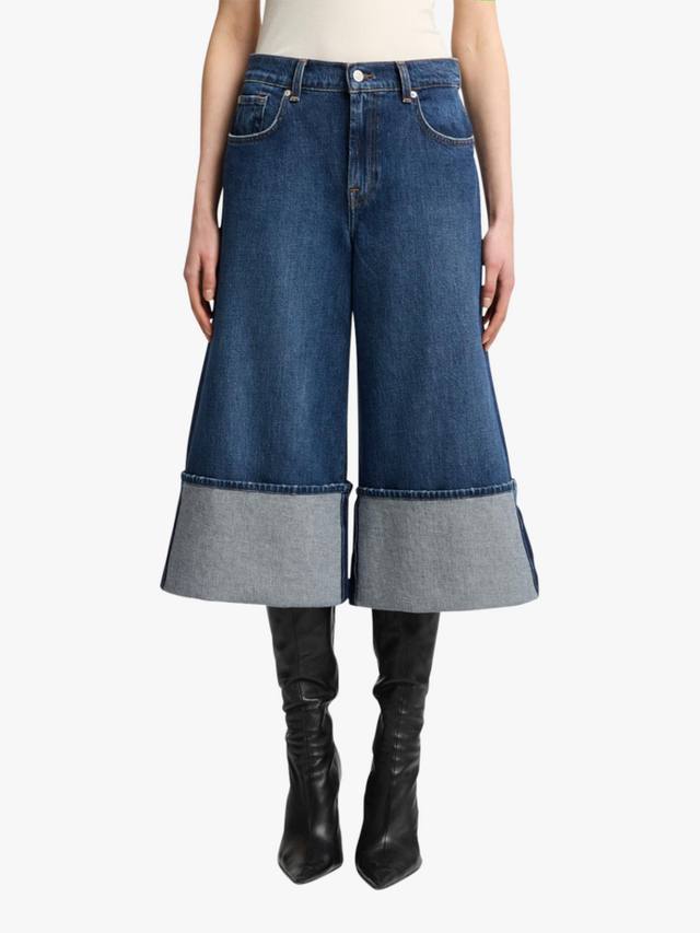 Radar High-Rise кюлоты из хлопкового денима 7 For All Mankind
Radar High-Rise кюлоты из хлопкового денима 7 For All Mankind