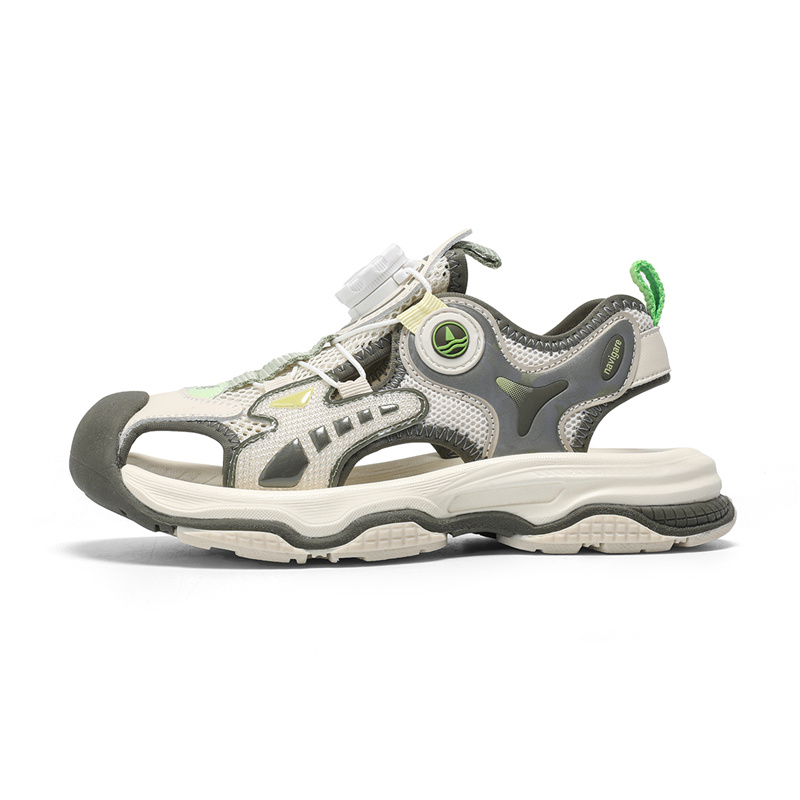 Дышащие, влагоотводящие, низкие детские сандалии для детей NAVIGARE, зеленый 
Дышащие, влагоотводящие, низкие детские сандалии для детей NAVIGARE, зеленый