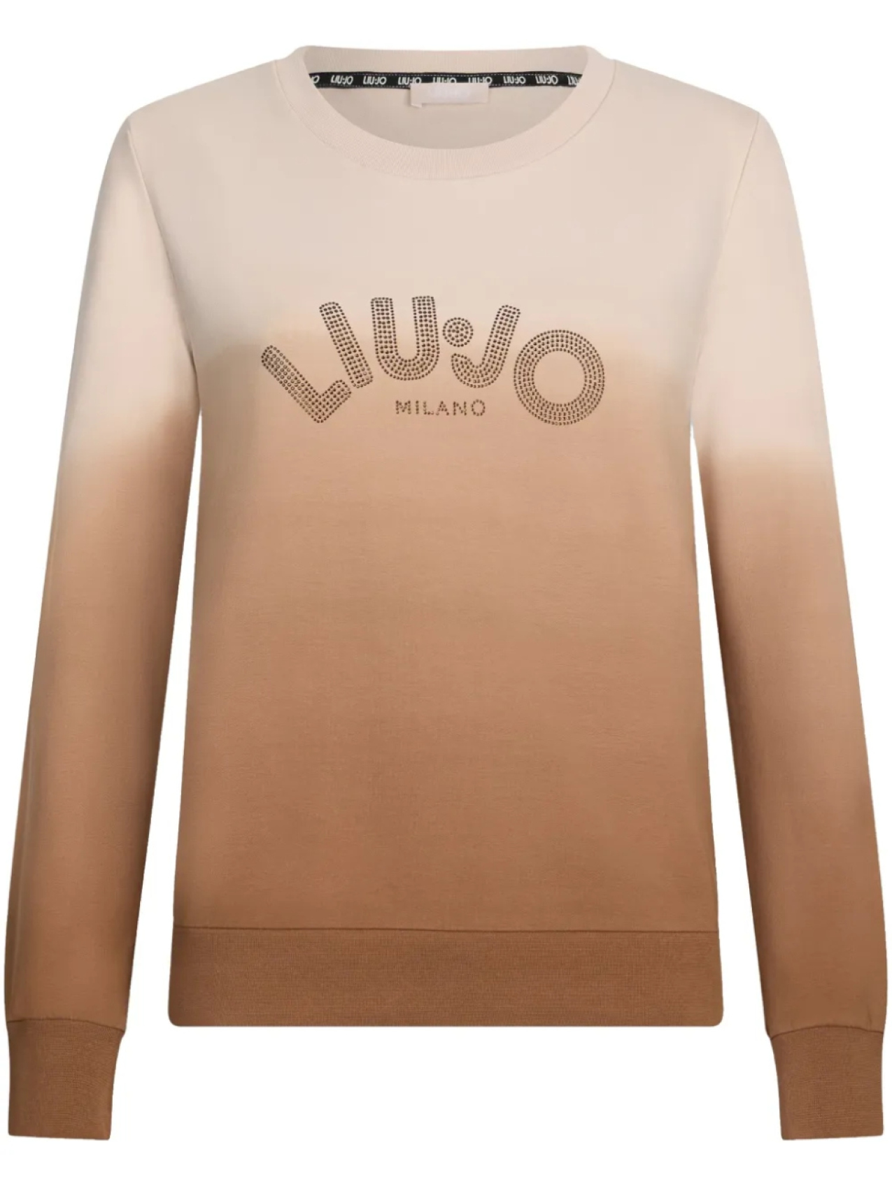 Толстовка LIU JO, украшенная стразами, коричневый 
Толстовка LIU JO, украшенная стразами, коричневый