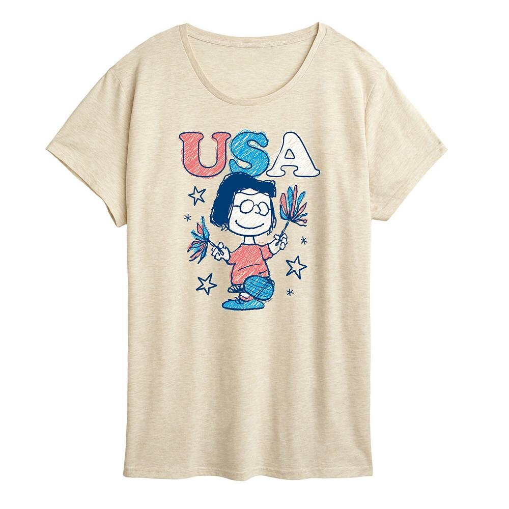 Женская футболка с рисунком Peanuts Marcie Pom Pom USA Licensed Character, бежевый
Женская футболка с рисунком Peanuts Marcie Pom Pom USA Licensed Character, бежевый