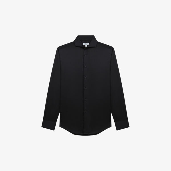 Рубашка приталенного кроя Storm из хлопкового твила Reiss, черный
Рубашка приталенного кроя Storm из хлопкового твила Reiss, черный