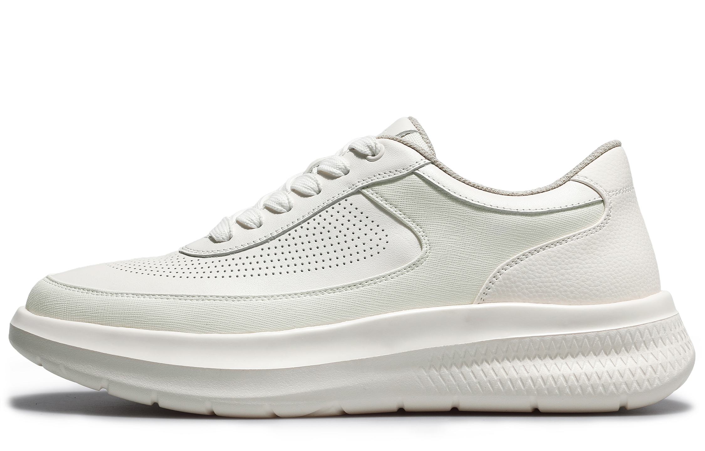 Нескользящая износостойкая повседневная обувь для мужчин Desai, White 
Нескользящая износостойкая повседневная обувь для мужчин Desai, White