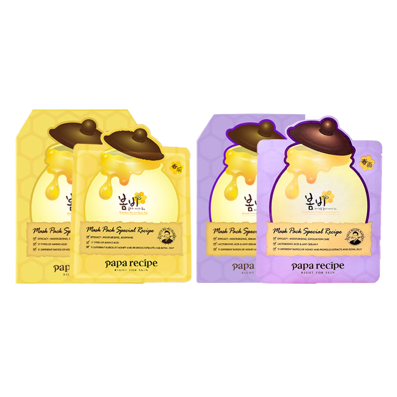 Papa Recipe Yellow Purple Spring Rain Mel Set увлажняющие маски для лица 25 г/шт * 10 шт/коробка * 2
Papa Recipe Yellow Purple Spring Rain Mel Set увлажняющие маски для лица 25 г/шт * 10 шт/коробка * 2