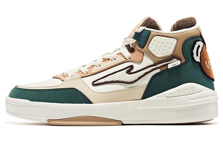 Кеды мужские, обувь для скейтбординга высокая белый/коричневый/зеленый Erke
Кеды мужские, обувь для скейтбординга высокая белый/коричневый/зеленый Erke