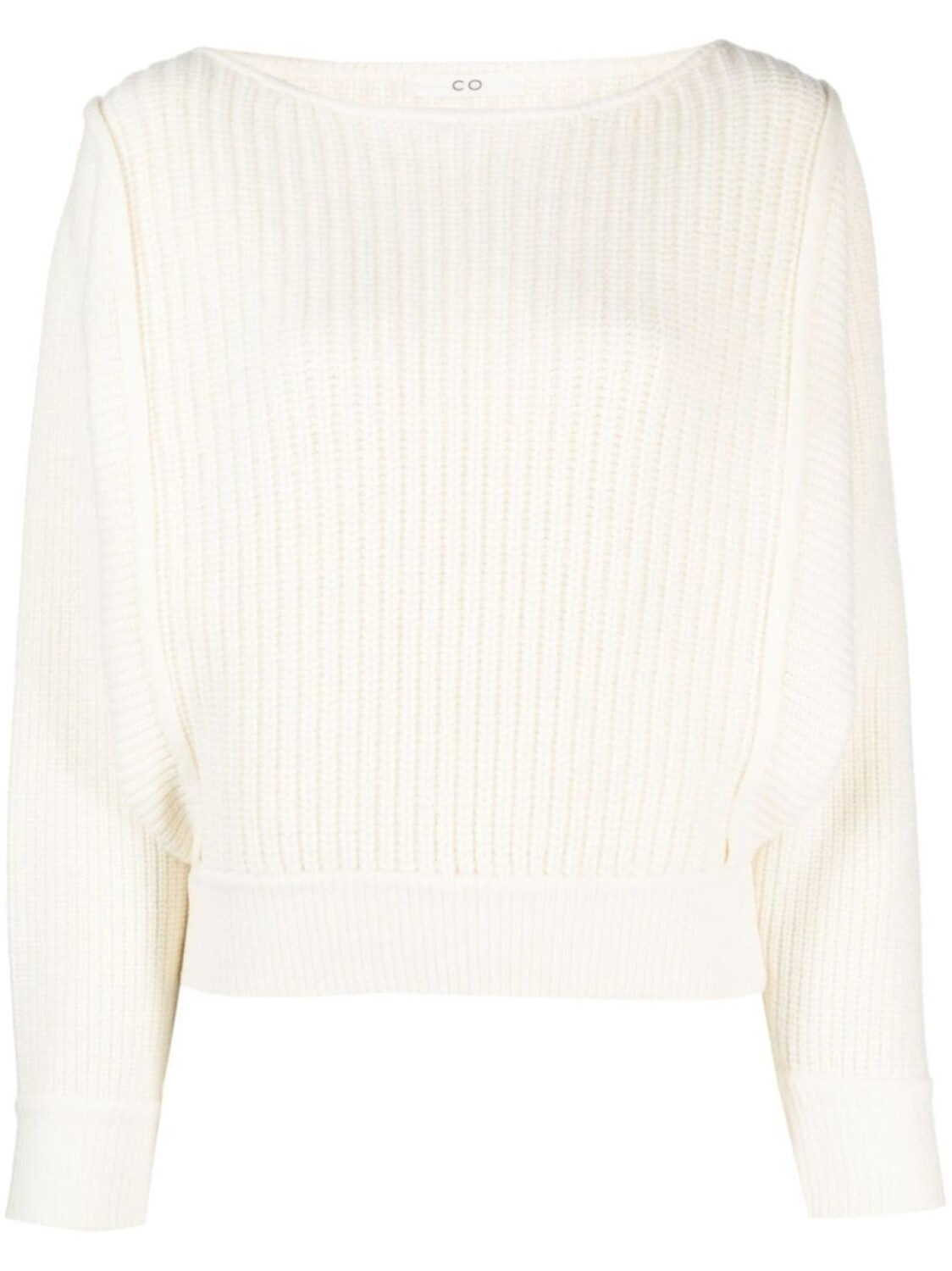 Co джемпер в рубчик с вырезом-лодочкой, белый
Co джемпер в рубчик с вырезом-лодочкой, белый